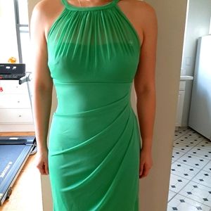 David's bridal clover chiffon dress